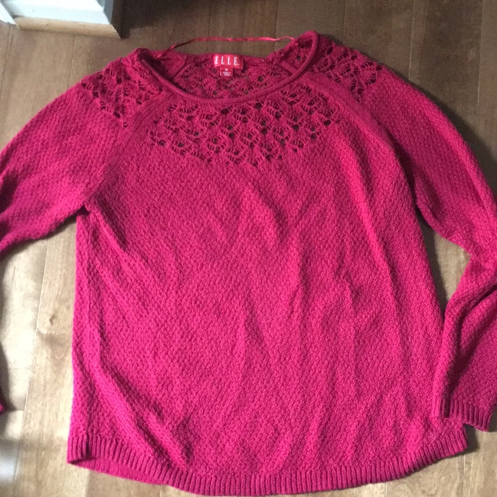 Red sweater Elle brand